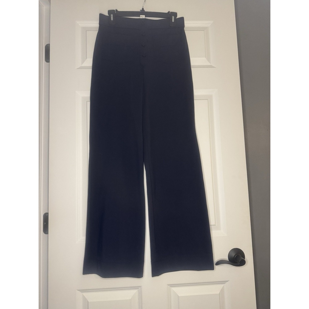 Halara High Waisted Wide Leg Work Pants Navy Medium